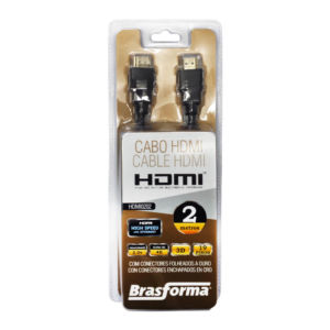Cabo HDMI 4K 2m – Brasforma HDMI0202