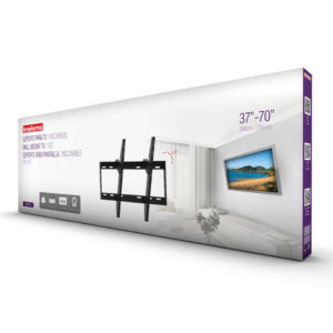 embalagem Suporte para TV LED, LCD, Plasma, 3D e Smart TV de 37” a 70” – Brasforma SBRP616 - INCLINÁVEL