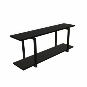 Nicho Industrial com 2 Prateleiras 90 x 20 cm - Preto